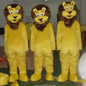 Halloween bonito leão mascote traje de alta qualidade cartoon anime tema caráter adultos tamanho Natal carnaval festa de aniversário outdoor outfit