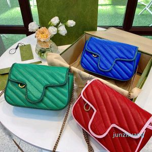 Designer- Women Fashion bag Shoulder Bags Letter Hardware Ladies Contrast Color Crossbody Mini Bags For Summer 3 Colors