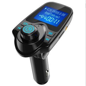 T11 LCD Bluetooth Players Free-Free Car Auto Kit A2DP 5V 2.1A USB Charger FM Transmitter Wireless Music Player مع حزمة 2023