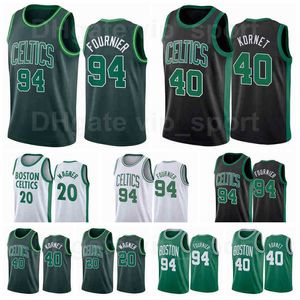 Basketbol Ekran Baskılı Luke Kornet Jersey 40 Moe Wagner 20 Evan Fournier 94 Özel Ad Numarası Boyut S için XXXL