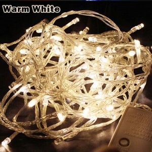 Juldekoration 10m 100LEDS LED String Light AC220V AC110V 9 Colors Festoon Lamps Waterproof Outdoor Garland Party Holiday Festive Supplies