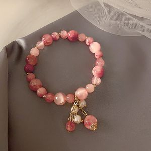 design Bracelets sense elastic chain Korea east gate strawberry crystal Buddha is a girl hand string web celebrity temperament ornaments