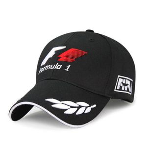 Utomhussport F1 racing Mens Baseball Cap Fashion Letter Print Brodery Baseball Caps Lång visir Brim Shade Snapback Sun Hat