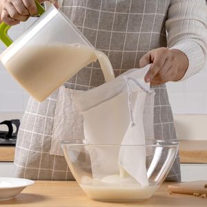 Mats & Pads Durable Soy Milk Filter Bag Reusable Tea Coffee Oil Nut 80 Mesh Food Nylon Strainer Bags Kitchen Supplies