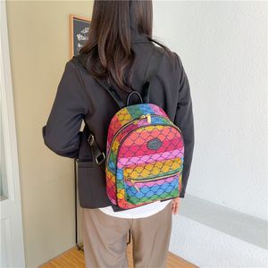 Mochilas femininas de marca Palm Springs Mochilas crossbody Bolsas masculinas coloridas Bolsas femininas Impressão de letras Bolsas traseiras Mochilas de grande capacidade tamanho 28*22*12cm