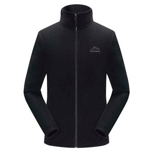 2021 winter Windbreak new Fall/winter fleece men's jacket Sports Pure color plus velvet extra large casual Y0907