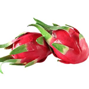 Party Dekoration Simulering Dragon Fruit Modell Tropisk Resin Fake Props Artificial Home Kitchen Tillbehör Barnleksaker