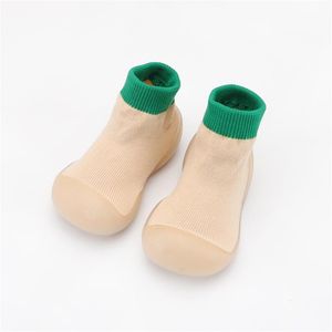 Sandálias infantil toddler Indoor Bonito Sólido Sólido Primeiros Caminhantes Bebê Peúgas Elásticas Sapatos Zapatos Para Menina Niña