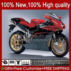 Bodys kit For MV Agusta F4 R312 750S 750 1000 R CC S 1000CC 05-06 Bodywork 35No.14 312 Red black 1078 S 312R 750R 1000R Cowling 2005 2006 MA MV F4 05 06 OEM Fairings