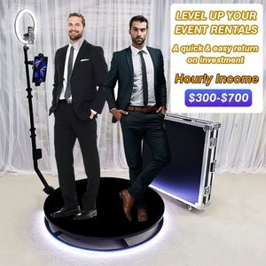 Portable selfie 360 spinner degree platform business photobooth camera vending machine video booth 360 photo booth machine on Sale