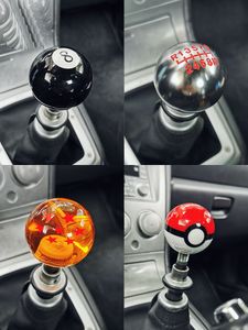 Bil 10-hastighet 7-stjärnig Universal Aluminium Alloy Gear Shift Knob GearShift Shifter Stick Hear Headball Acrylic Shift Knopp av GM