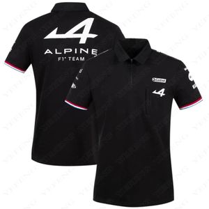 Season Motorsport Alpine F1 Team Aracing T-shirt White Black Breathable Teamline Short Sleeve Polo Shirt Car Fan Clothing