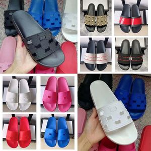 Classic slipper Sell Well Rubber Sandals Slides Floral brocade Men Women Fashion Slippers Red White Gear Bottoms Casual By shoe