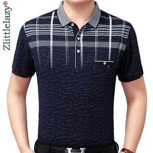 Yaz Polo Gömlek Erkekler Kısa Kollu Polos Gömlek Çapraz Slim Fit Erkek Poli Elbise Elbise Vücut Geliştirme Streetwear Poloshirt 8078 210707