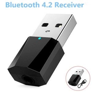 Ricevitore audio stereo USB Bluetooth 4.2 da 1pc per cuffie con altoparlante MP3 MP4 per PC