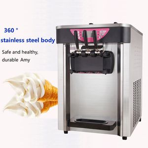 Desktop Mini Freezer Dessert Soft Ice Cream Makers Vending Machine Stainless Steel