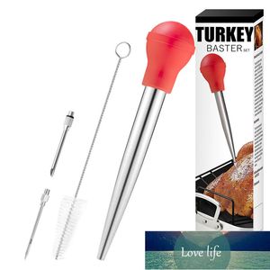 Turquia Baster Set, Aço Inoxidável Basater Baster Needle Limpeza Escova Barbecue Suprimentos