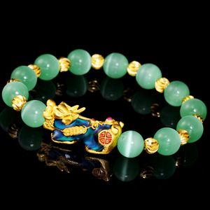 Överför Bead Armband Wrist Chain Cool Män och Kvinnor Par Smycken Opal Stone Gift