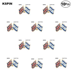 Regno Unito Israele spilla bandiera distintivo spilla spille distintivi 10 pezzi molto