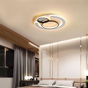 Ceiling Lights Round Remote Controller Modern Led For Living Room Bedroom Study Dimmable Lamp Fixtures