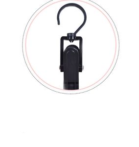 Gardinpoler duschstång krok hängare vit svart färg plast badrum drape loop clasp draperi hem använda clips hhc7552