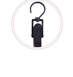 Asta per tende Asta per doccia Appendiabiti Appendiabiti Colore bianco nero Plastica Telo da bagno Chiusura ad anello Drappo Clip per uso domestico HHC7552