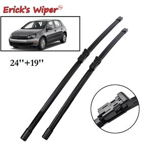Erick's LHD Wiper Blades For VW Golf 5 6 2005 - 2012 Windshield Windscreen Front Window 24"+19" ( Push Button )