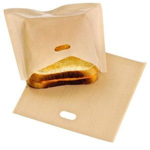 Narzędzia do pieczenia Ciasto Non Stick Wielokrotnego Wielokrotnego użytku Żaroodporne Taster Torba Sandwich Fries Torby Ogrzewanie Akcesoria kuchenne