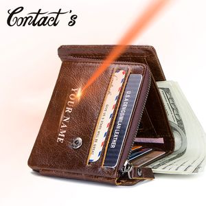 NEW Genuine Leather Wallets For Men Short Style Design Trifold Male Purse Photo Holder Wallet With Coin Pocket 2021