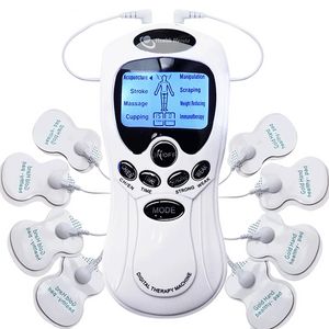 Electric Massagers 8 Models herald Tens Muscle Stimulator Ems Acupuncture Body Massage Digital Therapy Machine Electrostimulator on Sale