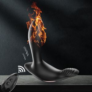 Estimulador anal Árvor impermeável Massager Anus Vibrador Remoto Remoto Remoto Controlado Butt Plugue Masculino Bru Plugs Sex Toys Dildo para Homens Mulheres Masturbação ZL0136