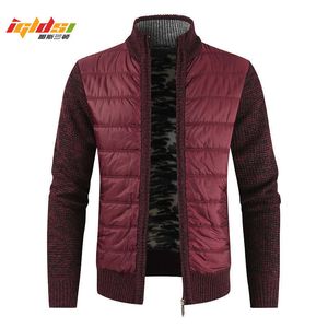 Maglioni caldi invernali da uomo in lana di cashmere con cerniera cardigan maglioni maschili casual maglieria maglione giacca maschile vestiti 211014