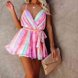2021 Renkli Bikini Kapak-Ups Kolsuz Gevşek Yaz Elbise Kadın Artı Boyutu Beachwear Mayo Kapak Up Sarongs 210319