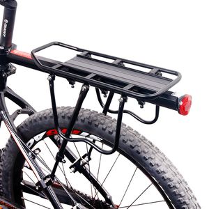 Bicycle Luggage Carrier Cargo Rear Rack Shelf Cycling Bag Stand Holder Trunk Fit 20-29'' Mtb &4.0'' Fat Bike