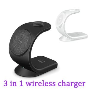 3 in1 Wireless Charger Cell Phone Fast Wireless Charger Smartwatch Wireless Charging For iPhone Apple Watch AirPods Pro