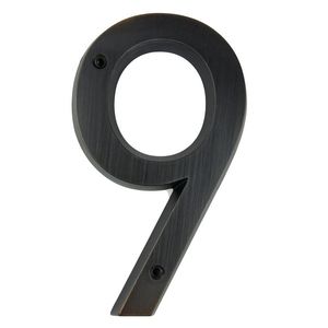 15cm Big 3D Modern House Number Door Home Address Numbers For Digital Outdoor Sign 6 Inch. #9 Aged Bronze Other Hardware