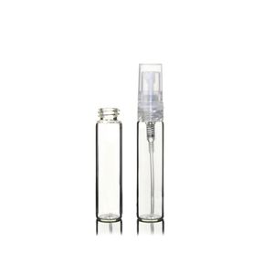 2022 Nya 500pcs x 5ml Mini Refillerbar Prov Parfym Glasflaska Resor Tom Spray Atomizer Flaskor Kosmetisk Förpackningsbehållare