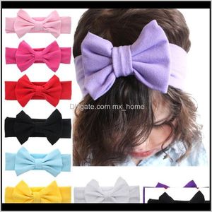 Girls Fairbands Head Head Wraps Bow Solid Bowknot Эластичные повязки 0P5XL CVBLR