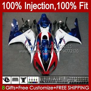 Kit carrozzeria OEM per HONDA CBR 1000 CC RR 1000RR 2006-2007 Carrozzeria 59No.145 CBR1000-RR 1000CC 2006 2007 CBR1000 Rosso blu RR CBR1000RR 06 07 Carenature per stampi a iniezione