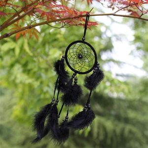 Arts and Crafts Dreamcatcher India Style Handmade Dream Catcher Net With Feathers Wind Chimes Hanging Carft V2