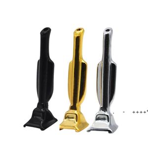 Mini Trophy Pipe Smoking Metal Snuff Snorter Vacuum Sniffer Dispenser Nasal Tube Straw Tobacco Herb Hand Pipes RRA9308