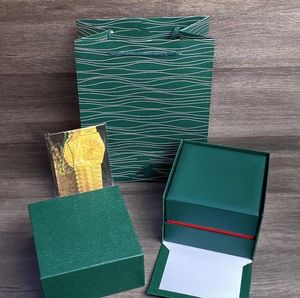move2020 Factory Supplier boxes Green Watch Original Box Papers Card Purse Gift Handbag 116610 116660 116710 Watches 201