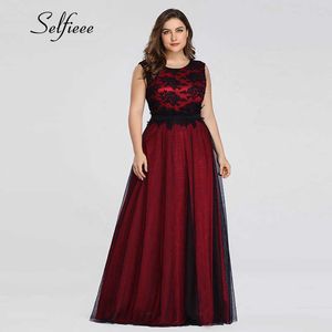 Plus Size Elegante A Line O Collo Appliques Abiti lunghi lunghi Abiti Fiesta De Noche Bohemian Beach Abito estivo Q190524