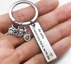 Drive Safe Keychains Party Favor Pendant Keyring I Need You Here with Me Keychain for Trucker Dad Husband Boyfriend Valentines Day Gift Present Box XMAS