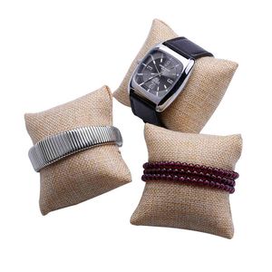 12pcs Small Linen Bracelet Watch Pillow Jewelry Displays 8cm*8cm