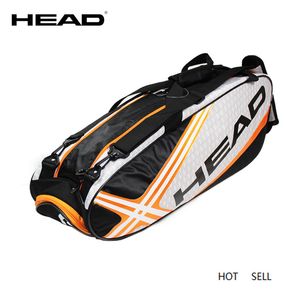 Tenis çantası erkek tenis raketi büyük açık spor salonu badminton sırt çantası 4-9 raket kolu ile su geçirmez