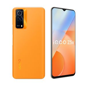 VIVO IQOO IQOO Z5X 5G الهاتف المحمول 6 جيجابايت RAM 128GB ROM Octa Core MTK Pightsity 900 Android 6.58 بوصة ملء الشاشة 50.0MP 5000mAh Wake Face ID بصمة الهاتف المحمول الذكية