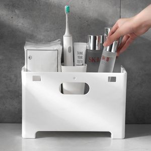 Badrum Förvaring Organisation Vikbar Hängande Makeup StorageOrganizer Box Multifunktionell Comestic Organizer Home Laundry Basket