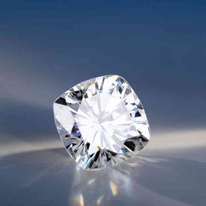 Szjinao Real 100 % Loxe Moissanite 2CT 7mm D 컬러 VVS1 쿠션 스톤 GRA 인증서가있는 다이아몬드 링 보석 용