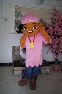Prawdziwe obraz Doll Girl Mascot Costume Fancy Dress for Halloween Carnival Party Support Dostosowywanie
